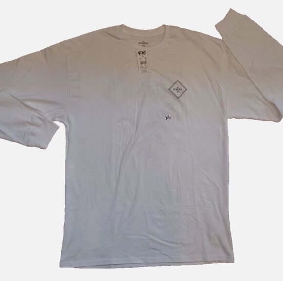 Vans Other - Vans The General Long Sleeve White Shirt Men’s Medium NWT - VN0ACJWHT